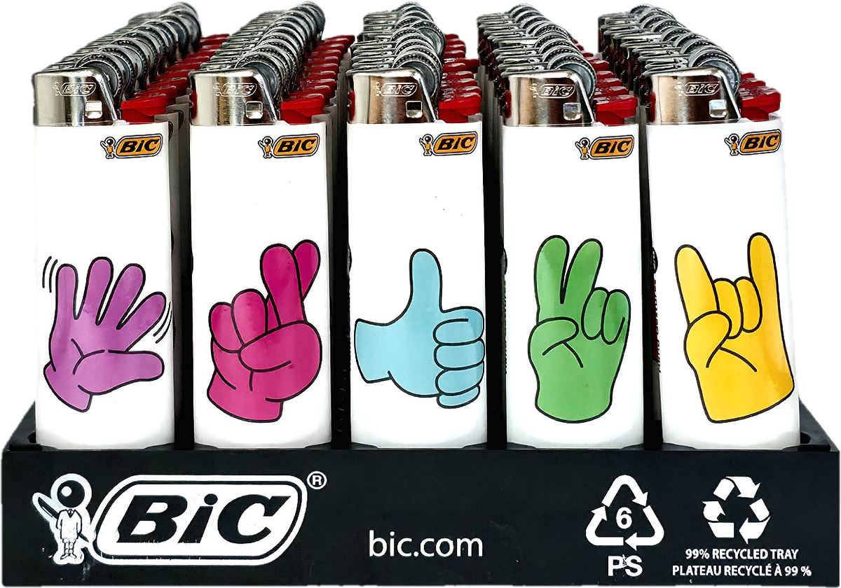 Bic J26 Maxi Lighter Hand Gesture – Xeno Imports