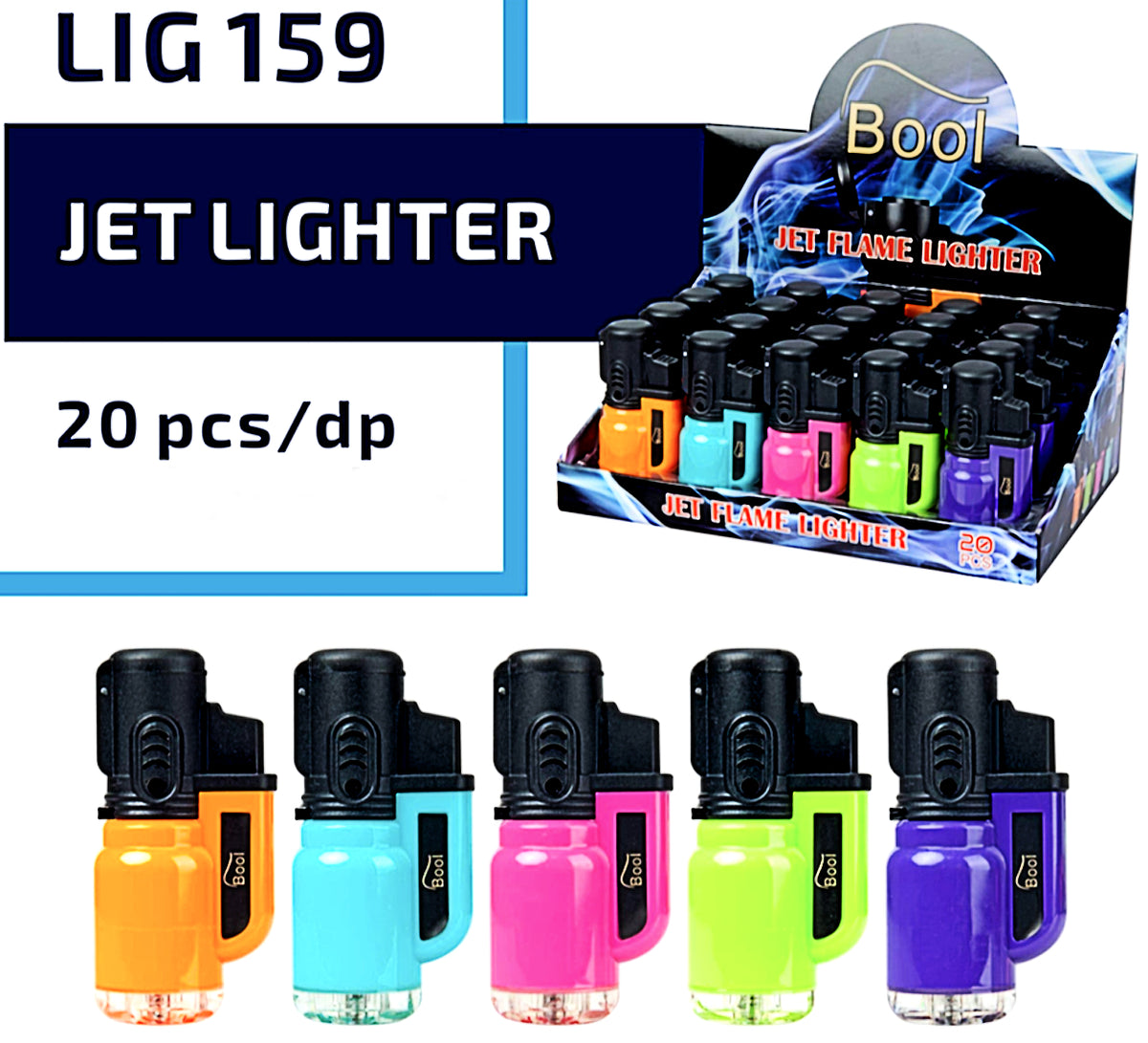Bool LIG159 Jet Lighter 20pk – Xeno Imports