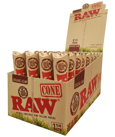 RAW Organic 1 1/4 Size Cones